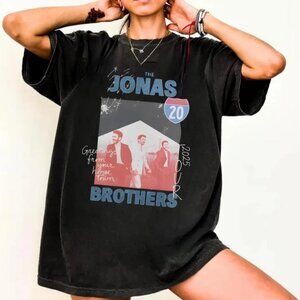 Vintage 20th Anniversary Jonas Shirt, Living the Dream Tour 2025 Tee, Fan Shirt